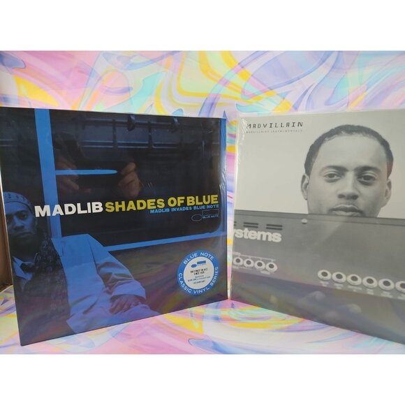 Lot of 2 Madlib Records (New): Shades of Blue (2xLP 180g Blue Note) Madvillainy
